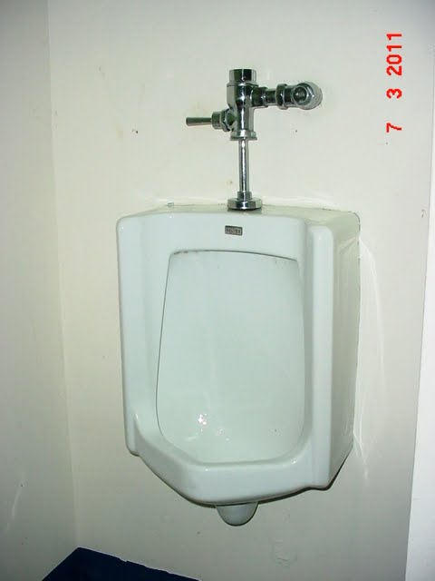 Urinario de varones totalmente nitido